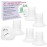 Nenesupply 2nd Generation 17mm 6pc Flange Inserts Compatible with 24mm Flange of Elvie Stride Spectra Momcozy Willow Reduce 24mm to 17mm Not Original Elvie Pump Parts