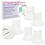 Nenesupply 2nd Generation 19mm 6pc Flange Inserts Compatible with 24mm Flange of Elvie Stride Spectra Momcozy Willow Reduce 24mm to 19mm Not Original Elvie