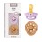 Bibs Pacifiers - Boheme Collection | BPA-Free Round Nipple | Nautral Rubber Latex | Made in Denmark | Set of 2 Violet Sky/Pumpkin Color Premium Soothers | Size 6-18 Months