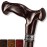 Asterom Walking Cane - Handmade, Ergonomic, Canes for Men - Wooden Walking Sticks for Seniors, Unique (Walnut, 34 Inches)