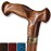 Asterom Walking Cane - Handmade, Ergonomic, Wooden Canes for Men & Women - Unique Wood Walking Sticks for Seniors (Caramel, 34 Inches)