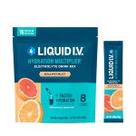 Liquid I.V. Hydration Multiplier - Grapefruit | Electrolyte Powder Drink Mix | 1 Pack (16 Servings)