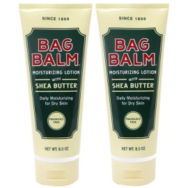 Bag Balm Moistuzing Body Lotion with Shea Butter, Daily Moisturizing for Dry Skin | Pack of 2 8oz Tubes
