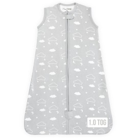 Baby Sleep Sack 1.0 TOG, Organic Cotton Baby Wearable Blanket with Two-Way Zipper, Swaddle Transition Baby Sleeping Bag, All-Season Sleep Sack for Newborn Infant Toddler Boy Girl, 24-48 Months, 1-Pack