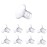 Flange Inserts 15mm 8PCS,Wearable Breast Pump Parts Compatible with Momcozy S12 pro/S9 pro/S12/S9/Medela/Spectra/TSRETE 24mm Breast Pump Shields/Flanges,Reduce 24mm Nipple Tunnel Down to 15mm