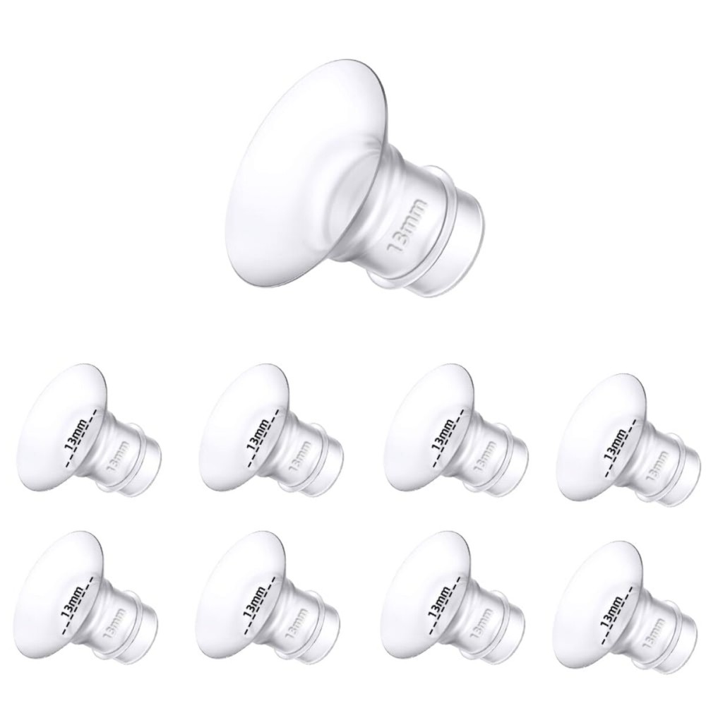 Flange Inserts 13mm 8PCS,Wearable Breast Pump Parts Compatible with Momcozy S12 pro/S9 pro/S12/S9/Medela/Spectra/TSRETE 24mm Breast Pump Shields/Flanges,Reduce 24mm Nipple Tunnel Down to 13mm