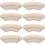 Heel Grips Liner, Cushions Heel Pads Insert Prevent Too Big, Slipping, Blisters, Filler for Loose Shoe Fit ((Pale Apricot))