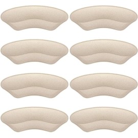 Heel Grips Liner, Cushions Heel Pads Insert Prevent Too Big, Slipping, Blisters, Filler for Loose Shoe Fit ((Pale Apricot))