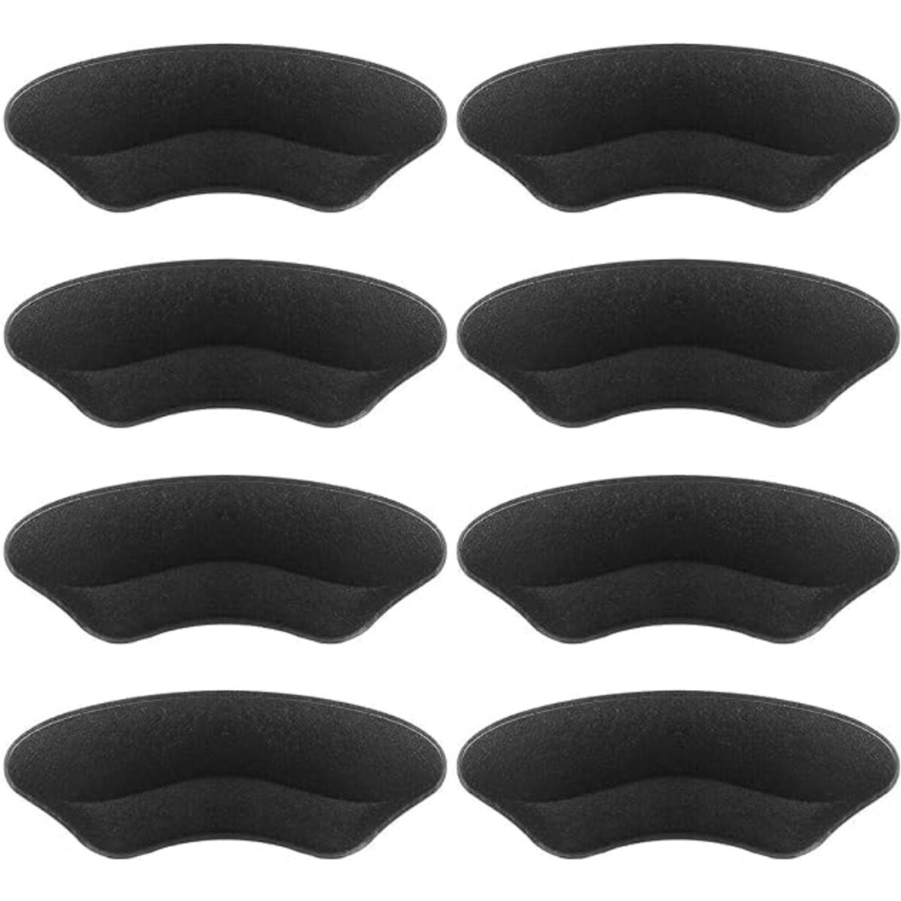 Heel Grips Liner, Cushions Heel Pads Insert Prevent Too Big, Slipping, Blisters, Filler for Loose Shoe Fit ((Black))