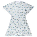 SleepingBaby Zipadee-Zip Transition Swaddle - Cozy Baby Swaddle Blanket with Zipper Convenience - Roomy Wearable Blanket for Easy Diaper Changes - Happy Wolf, Large (12-24 Month)