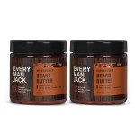 Every Man Jack Beard Butter- Aged Bourbon Fragrance - Hydrates and Styles Dry, Unruly Beards While Relieving Itch - Naturally Derived with Shea Butter and Coconut Oil - 4-ounce (2 Pack)