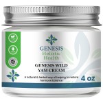 Genesis Wild Yam Root Cream, Organic Balancing Cream for Women, Deep Nourishment and Hydration, Made with Wild Yam Root, Chaste Tree Berry, and Red Clover, 4oz