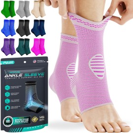 Modvel Foot & Ankle Brace Socks for Sprained Ankle Compression Sleeve - Foot Support for Women & Men - Tendonitis & Arthritis Ankle Brace Sports Running, Torn Ligaments & Women Stabilizing Ankle Wrap