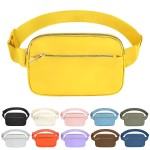 Frenou Fashion Fanny Bag-Waist Pack With Adjustable Belt Bag-Unisex Crossbody Pack For Travel Running Hiking-Yellow