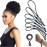 Adjustable Hair Ties for Thick, Curly Hairstyles - Afro Puffs, Ponytails, Locs, Pineapples for Black Women and Girls (Pack of 6)