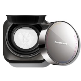 CARSLAN 1.0 Soft Focus Loose Setting Powder, Waterproof, Matte, Oil Control, Shine Free, Talc-Free Face Powder Makeup, 24H Longwear Finishing Powder, 02 Translucent For Oily