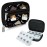 Serfeymi Weekly Travel Pill Organizer Pill Case for Purse with Removable 7 Day Pill Box, Fashionable Travel Medicine Organizer Pill Container for Medicine, Vitamin, Supplement - Black 03 + Pill Box