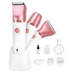 Ufree Electric Shaver Razors for Women Pubic Hair, Bikini Trimmer for Face and Body Hair, Wet & Dry Use Groomer, Hair Trimmer, Birthday Gifts for Women, Gold