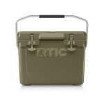 RTIC 20 QT Ultra-Tough Cooler Hard Insulated Portable Ice Chest Box for Beach, Drink, Beverage, Camping, Picnic, Fishing, Boat, Barbecue, Olive