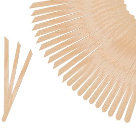 Mibly 200 Pcs Wooden Wax Sticks - Eyebrow, Lip, Nose Small Waxing Applicator Sticks for Hair Removal and Smooth Skin - Spa and Home Usage
