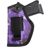 Gun Holsters for Women, 380 Holster for Pistol Holster, Universal Airsoft Right/Left, IWB/OWB 9mm Holsters for Concealed Carry, Universal Gun Holster, Fits Glock, M&P Shield & Similar Handgun - Purple