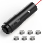 Feyachi Bore Sighting Laser 9mm Red Dot Laser Boresighter for Handgun Pistol with Tail Switch Included