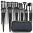 MAGEFY Makeup Brush Set, 22 Pcs Premium Synthetic Makeup Brushes Foundation Eyeshadow Brush Powder Blush Concealers Brush Set Travel Makeup Brushes with Case(Black)
