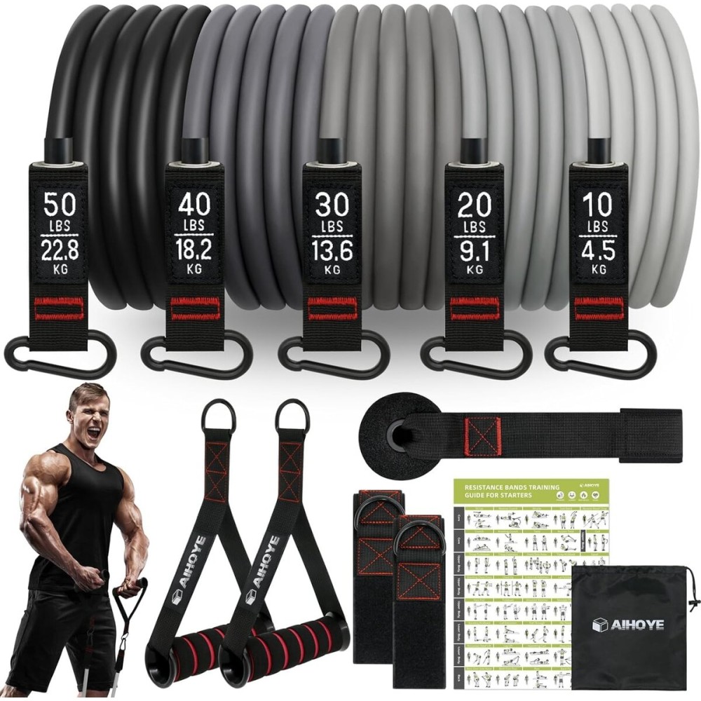 Long Resistance Bands for Working Out Men Workout Bands Resistance for Men Heavy Resistance Bands for Physical Therapy Bands Bicep Bands Fitness Bands Resistance Band Set Exercise Band Pull Up Bands