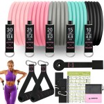 Aihoye Heavy Resistance Bands Working Out Women Workout Bands Resistance Women Elastic Bands Exercise Bands w/ Handles Long Resistance Bands Physical Therapy Bands Bicep Bands Weight Bands