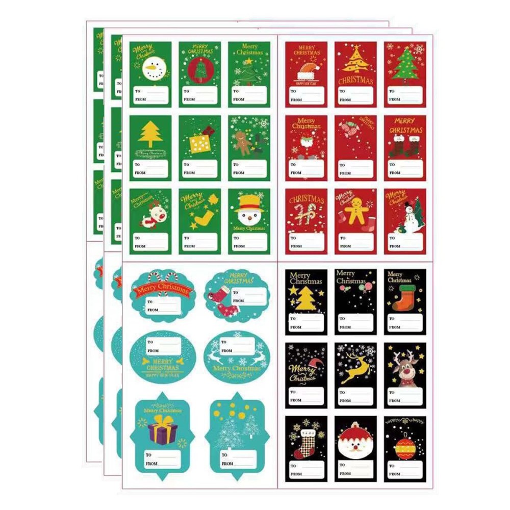 Christmas Sticker Labels,Self Adhesive Gift Stickers Holiday Gift Name Decals for Present/Wrapping Paper Decorations (99 Count)