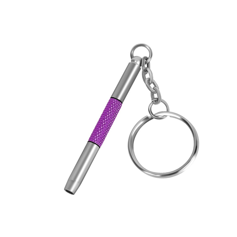 UNEAK - Eyeglass Screwdriver Repair Kit Purple Precision 3 in 1 Mini Screwdrivers Set Keychain Glasses, Sunglasses, Sunglass, Watch, Electronics, Eyeglasses, Flat Head, Phillips, Hex