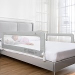ComfyBumpy 2-Pack Bed Rail for Toddlers 55.5 L x 19.5 H | Toddler Bed Rails for Twin, Full, Queen & King Mattress Size | Swing Down Rail Guard | Mattress Side Rail for Kids | Gray