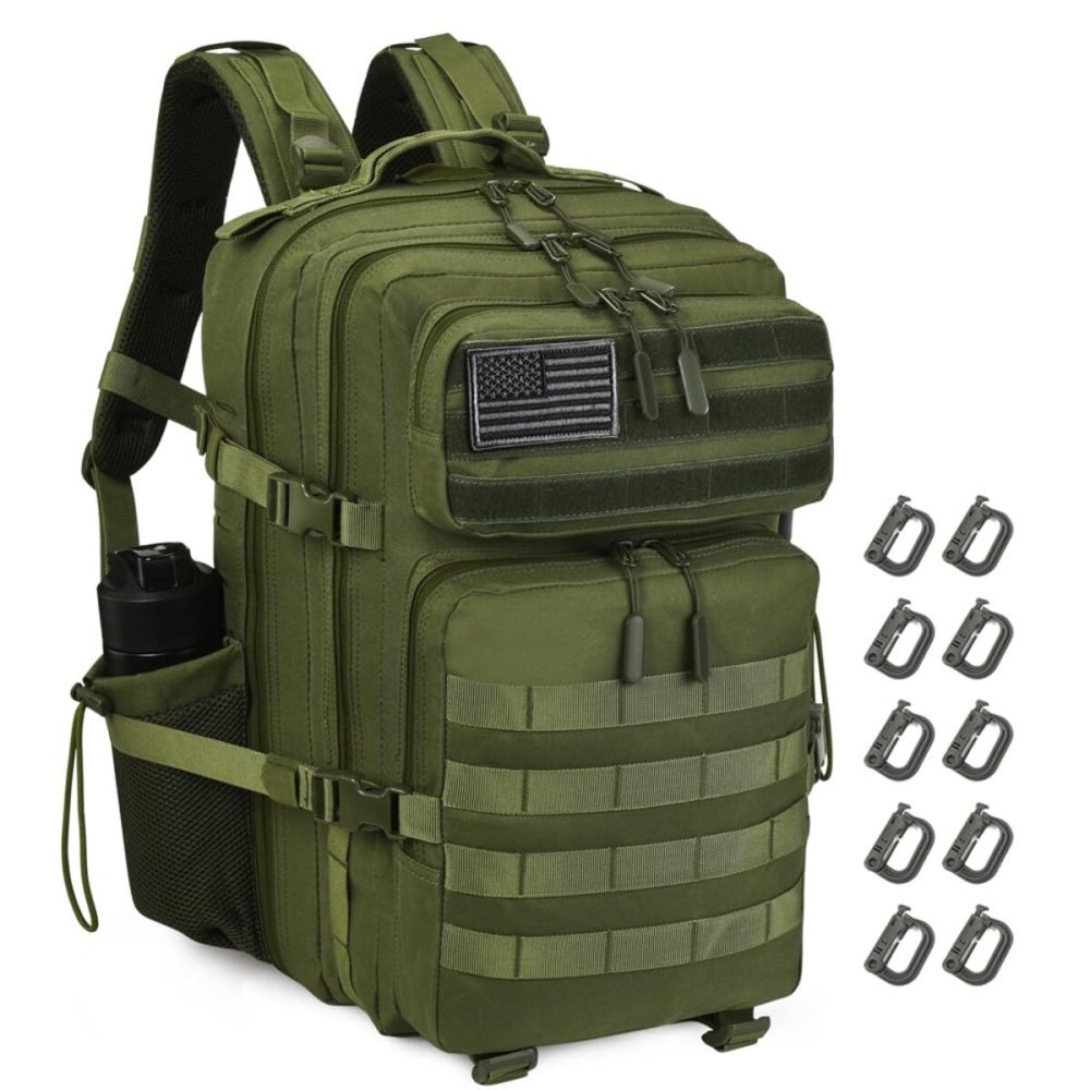 R.SASR Green Tactical Backpack, Military Backpack, Molle Backpack (Green)