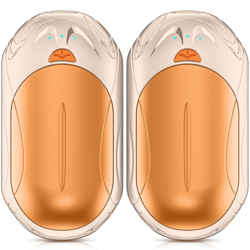 AI Hand Warmers Rechargeable 2 Pack,6000mAh Rechargeable Hand Warmer,20Hrs Long Heating Electric Hand Warmer,Portable Pocket Heater,Pocket Size, Gifts for Christmas