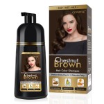 COSMTEK Chestnut Brown Hair Dye Shampoo Permanent for Men&Women,Instant Hair Color Shampoo for Gray Hair Coverage,16.9oz