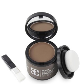 SOVONCARE Hairline Powder - Root Touch Up & Gray Hair Concealer for Men and Women, Instantly Covers Thinning Hair and Bald Spots, Natural-Looking Coverage Brown 0.35 oz