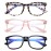AZorb 3Pack Blue Light Blocking Glasses for Kids TR90 Unbreakable Computer Screen Glasses for Boys & Girls - 3 Pack(Transparent Pink+ Leopard+ Black)