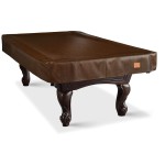BEARCOVER Heavy Duty Leatherette Billiard Pool Table Cover, Waterproof & Tearproof Cover for Pool Table 7/8/9FT 8Feet-Coffee