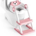 Rabb 1st Potty Training Seat, Upgrade Toddler Toilet Seat for Kids Boys Girls, 2 in 1 Potty Training Toilet, Splash Guard Anti-Slip Pad Step Stool
