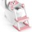 Rabb 1st Potty Training Seat, Upgrade Toddler Toilet Seat for Kids Boys Girls, 2 in 1 Potty Training Toilet, Splash Guard Anti-Slip Pad Step Stool