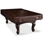 BEARCOVER Heavy Duty Leatherette Billiard Pool Table Cover, Waterproof & Tearproof Cover for Pool Table 7/8/9FT 7Feet-Chestnut