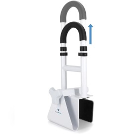 Vaunn Medical Bathtub Handle Grab Bar and Safety Rails for Seniors, Height Adjustable Tub Handles