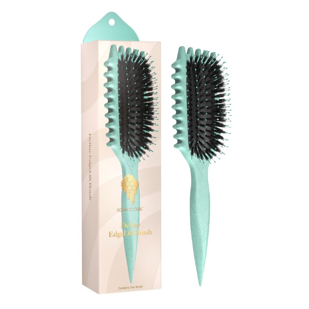 Bounce Curl Define EdgeLift Brush, 5-in-1 Tool for Effortlessly Defined Curls, Waves & Coils, Reduces Frizz - Teal