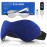 Ezona Heated Eye Mask, Warm Eye Compress Mask for Dry Eyes, USB Electric Eye Heating Pad with Temperature & Timer Control, Dry Eye Mask for Blepharitis, Sinus Migraine (Indigo)