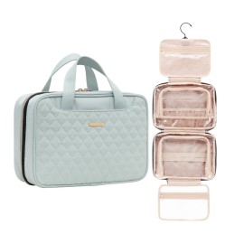 Everfun Hanging Travel Toiletry Bag Christmas Gifts for Women Traveling With Leakproof Compartment Makeup Cosmetic Organizer Dopp Kit Travel Accessories Essentials Must Have