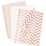 Larcenciel Rose Gold Metallic Tissue Paper, 30 Sheets, 20x14 inch, Gift Wrapping Tissue Paper for Gift Bags Packaging and Crafts, Elegant Gift Wrap for Wedding, Birthday, Valentine\'s Day, Mother\'s Day