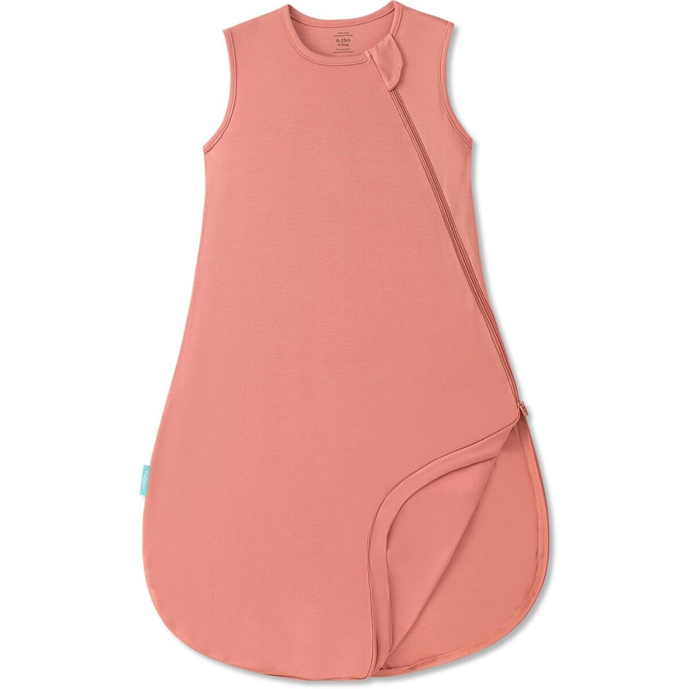 PurComfy Supersoft Sleep Sack 0.5 TOG, Premium Bamboo Viscose Baby Sleeping Bag, Lightweight Sleep Sack 15-24 Months (Coral)