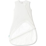 PurComfy Supersoft Sleep Sack 1.0 TOG, Premium Bamboo Viscose Baby Sleeping Bag, 2-Way Safe Zipper Sleep Sacks 3-6 Months (Cream)