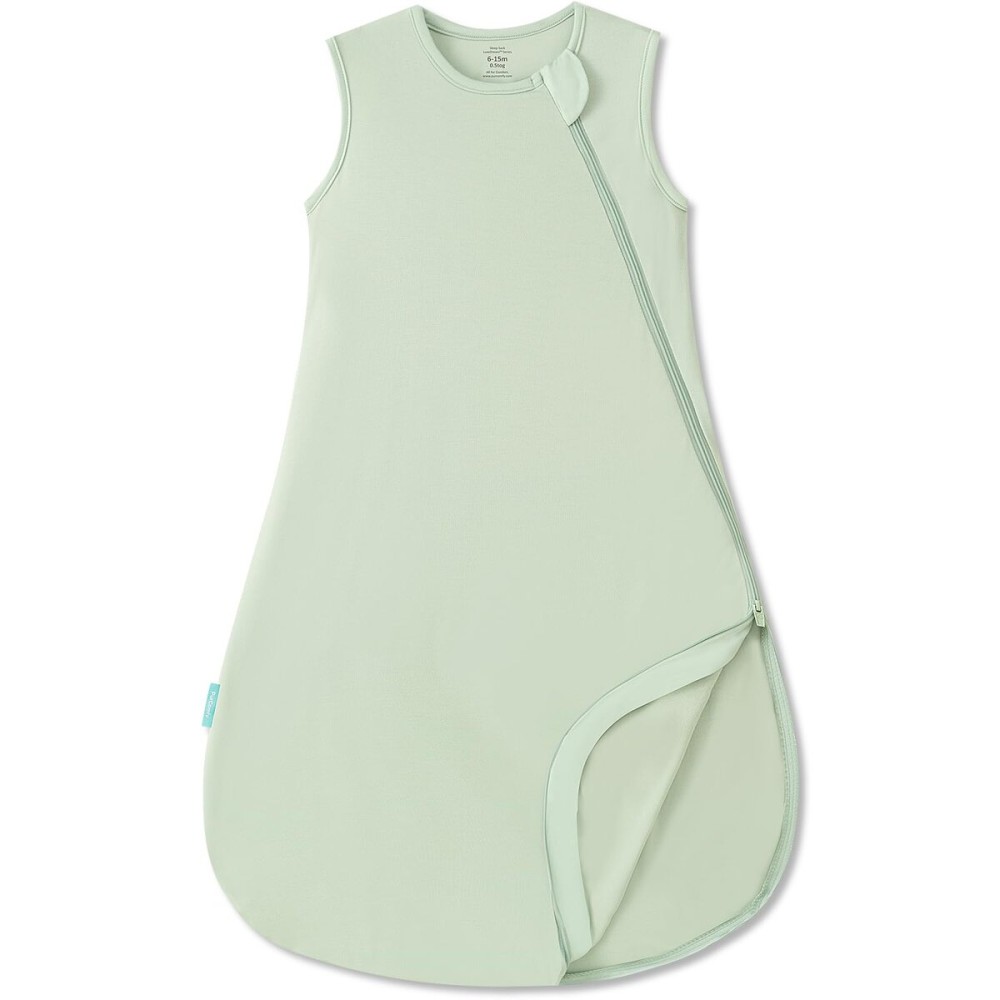 PurComfy Supersoft Sleep Sack 0.5 TOG, Premium Bamboo Viscose Baby Sleeping Bag, Lightweight Sleep Sack 6-15 Months (Sage)