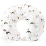 GRSSDER Nursing Pillow Cover, Stretchy Soft Minky Fabric Covers, Fit Most Nursing Support Pillows for Breastfeeding, Comfortable Safe Pillow Cover, Farm Animals